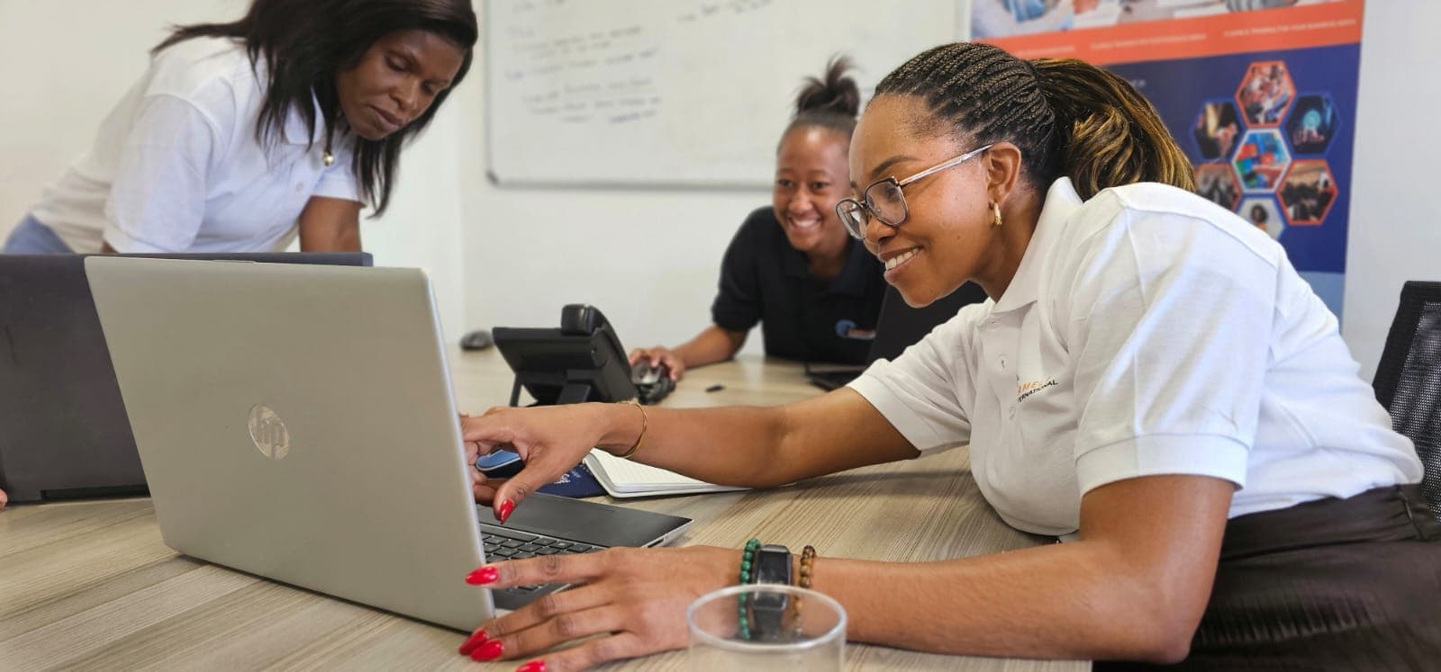 Kamela International learners collaborating in a workshop